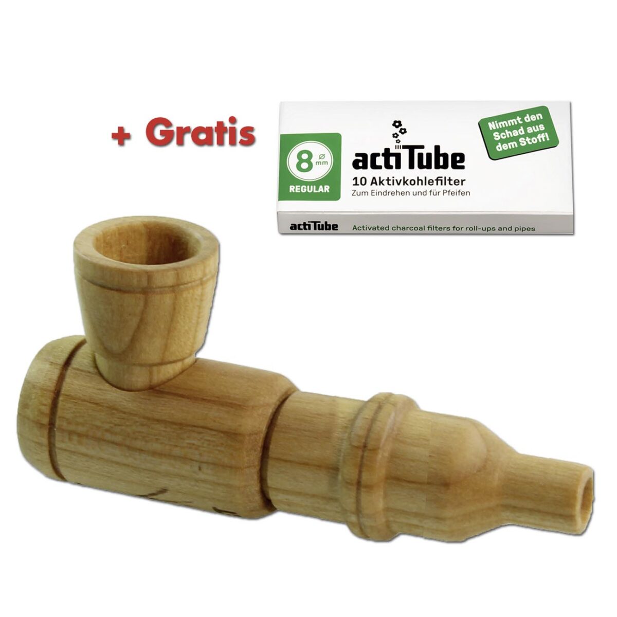 Calumet Mikro Rocket Purpfeife schmal Kirsche