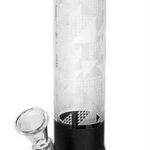 Glasbong Straight Greenline 35cm, schwarz