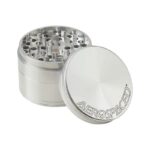 4-Teiliger Grinder 63 mm Großformat-Aerospaced Higher Standards silber