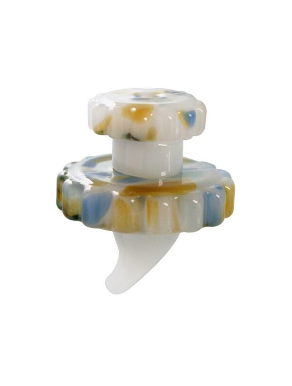 Carb Cap "Crazy" aus Glas Ø 30mm im Farbmix