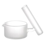 Cockle Glasschale sandgestrahlt mit Ablage für Dabber