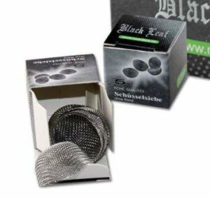 Black Leaf Edelstahlschüsselsiebe ohne Rand 5 Stück