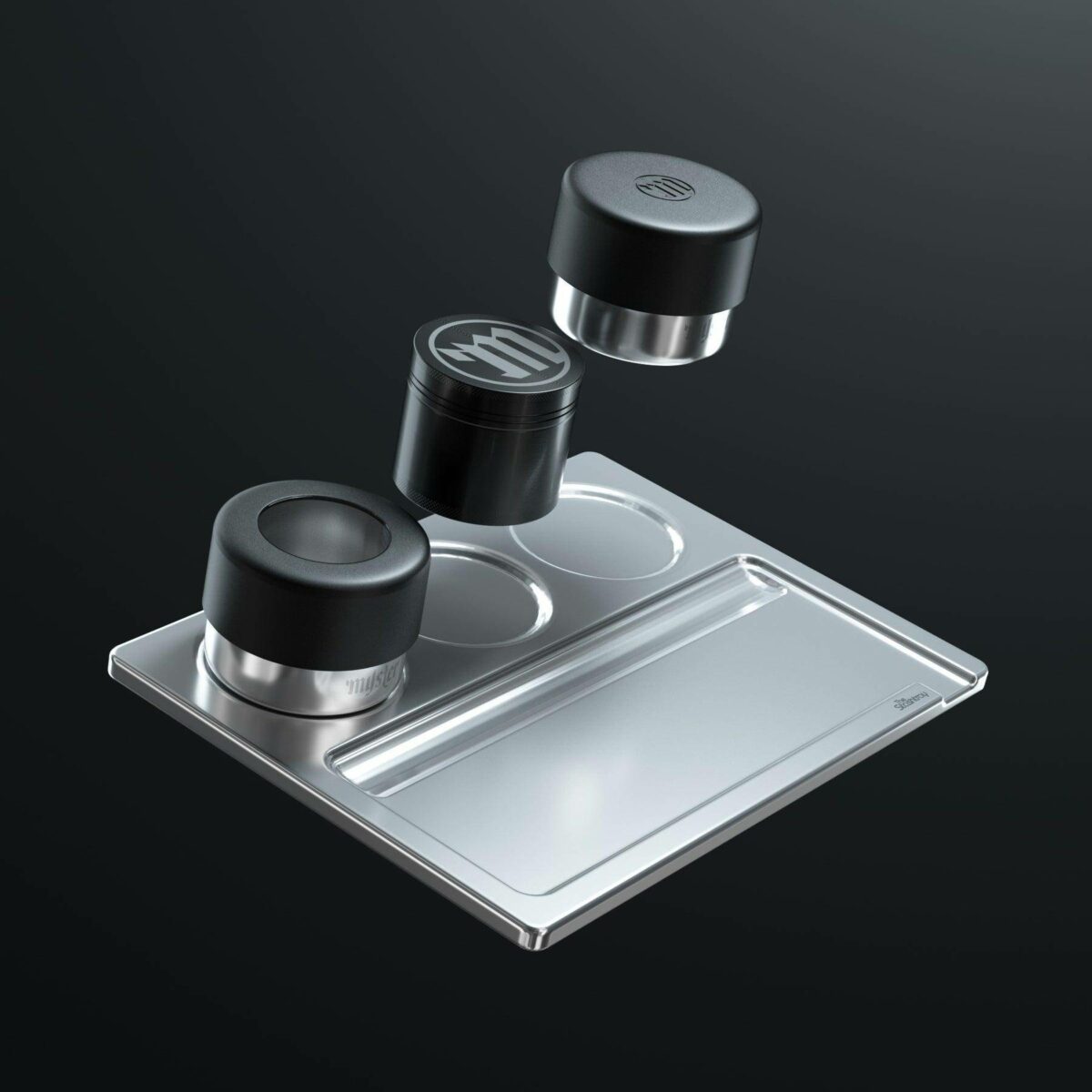 Deluxe Raucherzubehör-Set Magnetischer Vorratsbehälter Edelstahl - Bundle – Bild 4