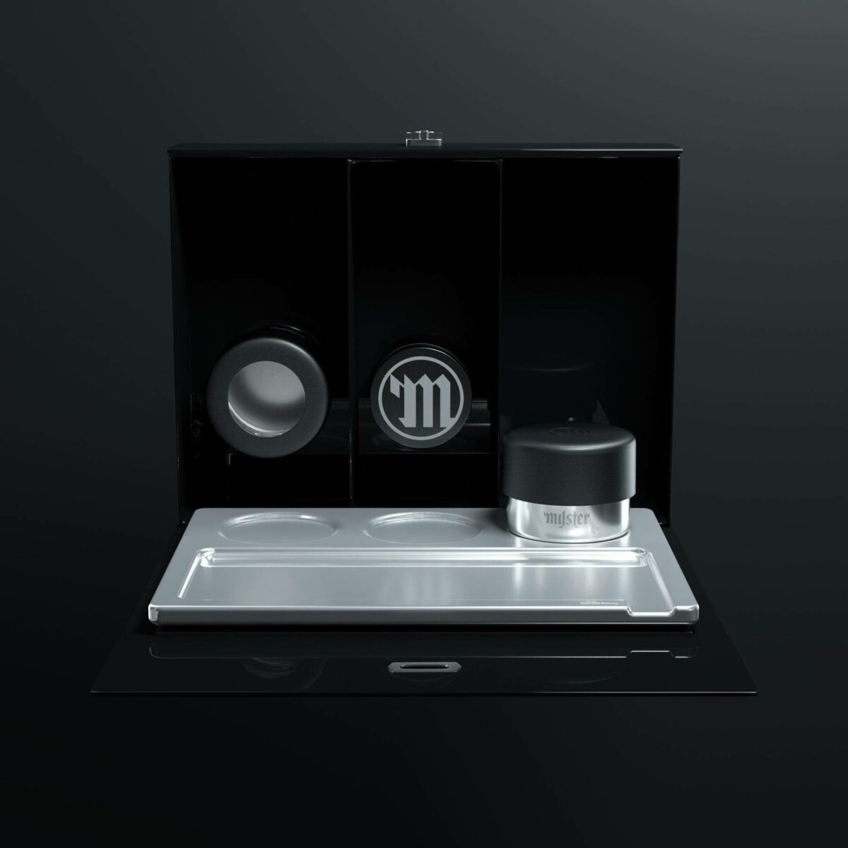 Deluxe Raucherzubehör-Set Magnetischer Vorratsbehälter Edelstahl - Bundle – Bild 3